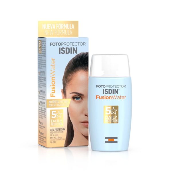 ضد آفتاب ایزدین Isdin مدل safe eye tech فتوپروتکتور فیوژن واتر SPF50